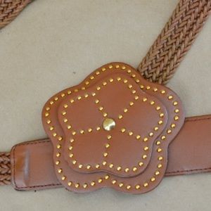 BOHO STUDDED FLOWER BRAIDED BELT 🌸💖🌼